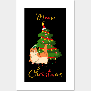 Meow Christmas Posters and Art